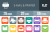 26 Email & Printers Flat Round Corner Icons - Overview - IconBunny