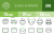 26 Email & Printers Line Green & Black Icons - Overview - IconBunny