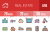 26 Real Estate Line Multicolor Filled Icons - Overview - IconBunny