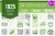 1025 Line Green & Black Icons Bundle - Overview - IconBunny