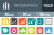 40 Infographics Flat Round Corner Icons - Preview - IconBunny