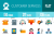 50 Customer Services Flat Multicolor Icons - Preview - IconBunny