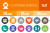 50 Customer Services Flat Round Icons - Preview - IconBunny