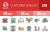 50 Customer Services Line Multicolor Filled Icons - Preview - IconBunny