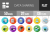 50 Data Sharing Flat Shadowed Icons - Preview - IconBunny