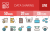 50 Data Sharing Line Multicolor Filled Icons - Preview - IconBunny