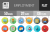50 Employment Flat Shadowed Icons - Preview - IconBunny