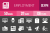 50 Employment Glyph Inverted Icons - Preview - IconBunny