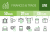 50 Finances & Trade Line Green Black Icons - Preview - IconBunny