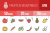 50 Fruits & Vegetables Line Multicolor Filled Icons - Preview - IconBunny