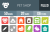 50 Pet Shop Flat Round Corner Icons - Preview - IconBunny