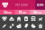 50 Pet Shop Glyph Inverted Icons - Preview - IconBunny