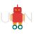 Robot Flat Multicolor Icon - IconBunny