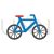 Bicycle Flat Multicolor Icon - IconBunny