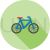 Bicycle Flat Shadowed Icon - IconBunny