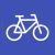 Bicycle Line Multicolor B/G Icon - IconBunny