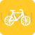 Bicycle Flat Round Corner Icon - IconBunny