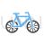 Bicycle Blue Black Icon - IconBunny