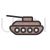 Tank II Line Filled Icon - IconBunny