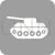 Tank II Flat Round Corner Icon - IconBunny