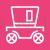 Carriage Line Multicolor B/G Icon - IconBunny