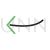 Arrow Pointing Left Line Green Black Icon