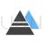 Pyramids Blue Black Icon