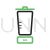 Juicer Line Green Black Icon