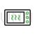 Oven Line Green Black Icon