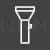 Flashlight Line Inverted Icon