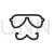 Hipster Man Line Icon