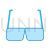 Glasses Flat Multicolor Icon