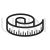 Measuring Tape Line Icon