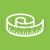 Measuring Tape Line Multicolor B/G Icon