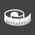 Measuring Tape Glyph Inverted Icon