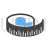 Measuring Tape Blue Black Icon