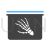 Hand X-ray Blue Black Icon - IconBunny