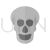 Skull X-ray Flat Multicolor Icon - IconBunny