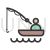 Fishing Line Filled Icon
