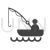 Fishing Glyph Icon