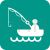 Fishing Flat Round Corner Icon