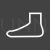 Foot Line Inverted Icon - IconBunny