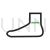 Foot Line Green Black Icon - IconBunny