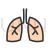 Lungs Line Filled Icon - IconBunny