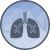 Lungs Filled Low Poly Icon - IconBunny